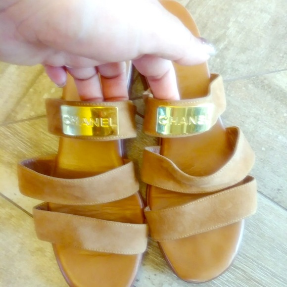CHANEL Shoes - Gorgeous Authentic Chanel flat slide sandals